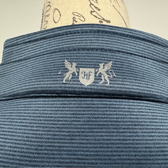 Hickey Freeman 1/4 Zip Pullover Striped Long Sleeve Mens Size Small Blue - Picture 7 of 10